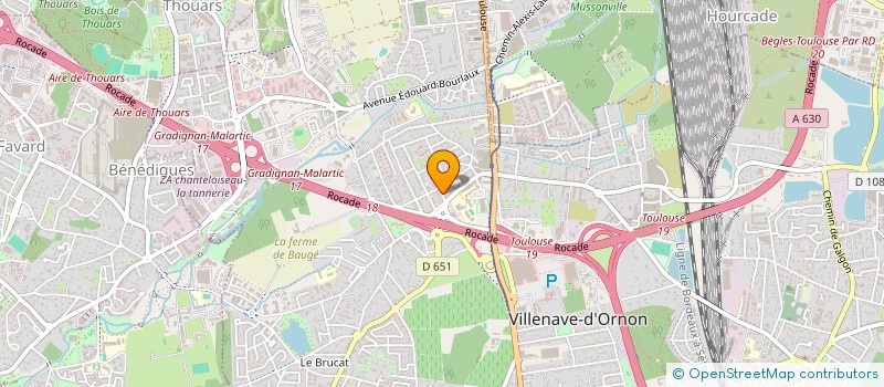 localisation de l'entreprise SCI LES SABLINES  VILLENAVE-D'ORNON