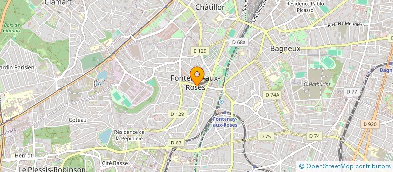 localisation de l'entreprise SCI LES SABLONS à FONTENAY-AUX-ROSES