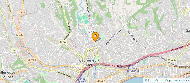 localisation de l'entreprise SCI LES SABLONS à CAGNES-SUR-MER