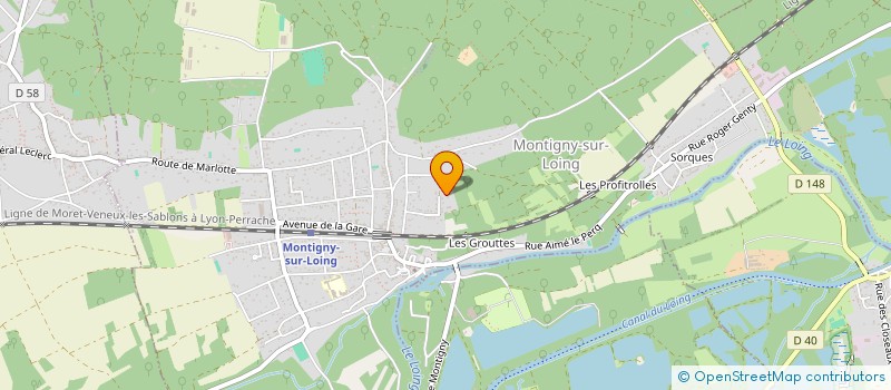 localisation de l'entreprise SCI LES SABLONS  MONTIGNY-SUR-LOING