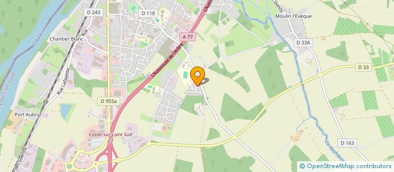 localisation de l'entreprise SCI LES SABLONS à COSNE-COURS-SUR-LOIRE