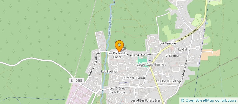 localisation de l'entreprise SCI LES SABLONS à LEGE-CAP-FERRET