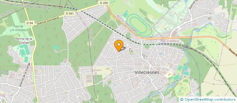 localisation de l'entreprise SCI LES SABLONS  VILLECRESNES