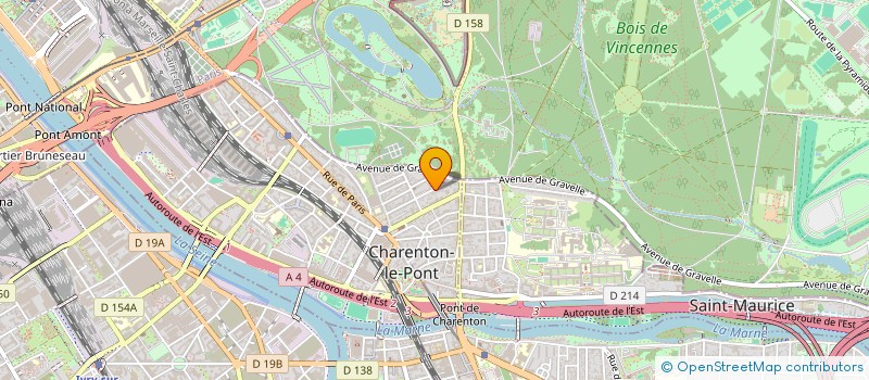 localisation de l'entreprise SCI LES SABLONS DU BOIS  CHARENTON-LE-PONT