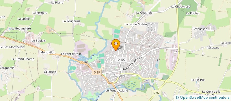 localisation de l'entreprise SCI LES SABOTIERS 2  ACIGNE