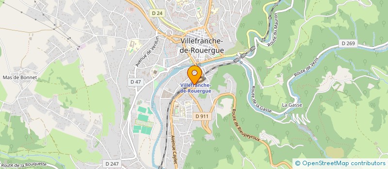 localisation de l'entreprise SCI LES SAFEYTS  VILLEFRANCHE-DE-ROUERGUE