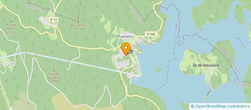 localisation de l'entreprise SCI LES SAGNES  PEYRAT-LE-CHATEAU