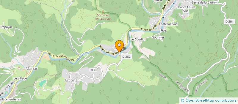 localisation de l'entreprise SCI LES SAGNETTES PINET DEGRAND  ACCONS