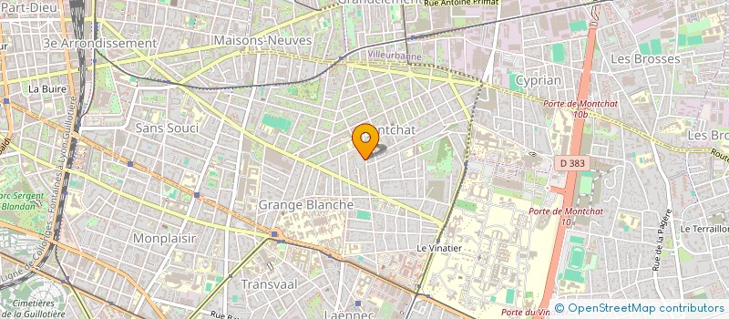 localisation de l'entreprise SCI LES SAGNIERES  LYON