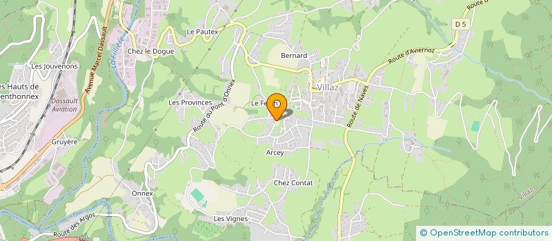 localisation de l'entreprise SCI LES SAILLONS  VILLAZ