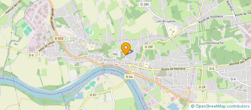 localisation de l'entreprise SCI LES SAINTES  TREVOUX