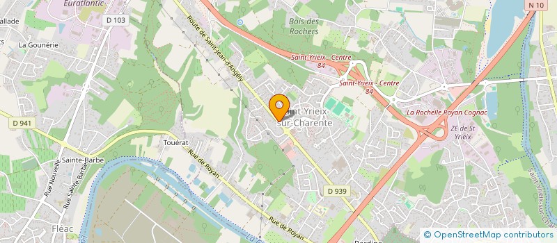 localisation de l'entreprise SCI LES SAINTS à SAINT-YRIEIX-SUR-CHARENTE