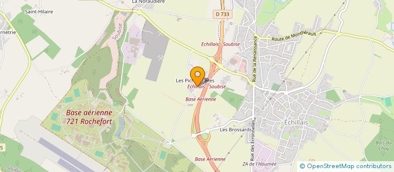 localisation de l'entreprise SCI LES SAINTS  ECHILLAIS