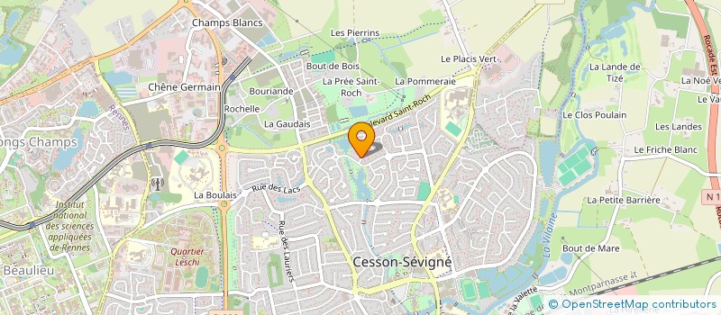 localisation de l'entreprise SCI LES SAISONS SEVIGNE  CESSON-SEVIGNE