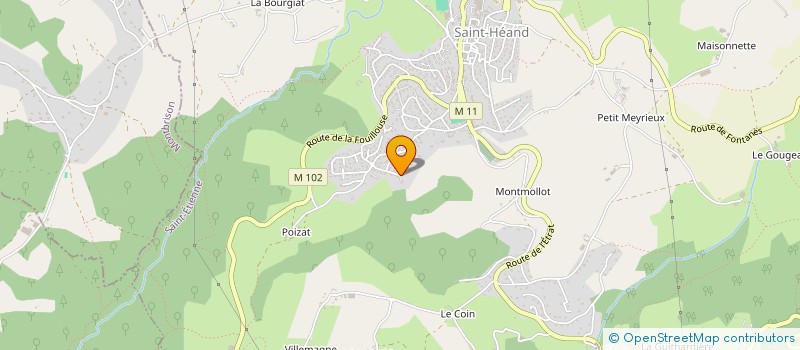 localisation de l'entreprise SCI LES SALADELLES  SAINT-HEAND