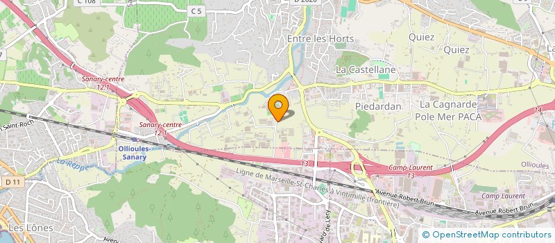 localisation de l'entreprise SCI LES SALAMANDRES  OLLIOULES