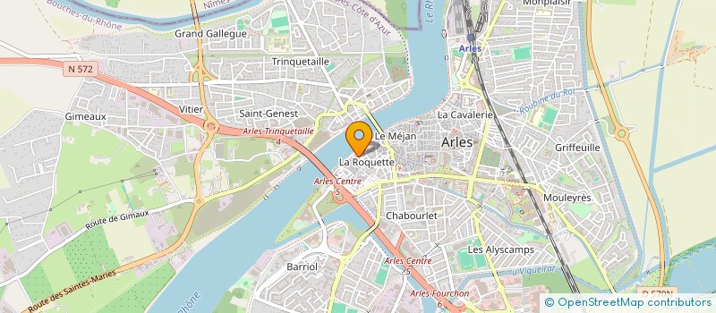 localisation de l'entreprise SCI LES SALINES à ARLES