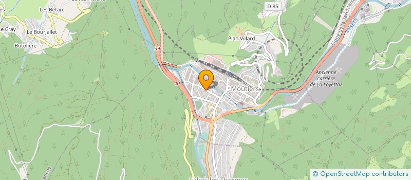 localisation de l'entreprise SCI LES SALINES  MOUTIERS