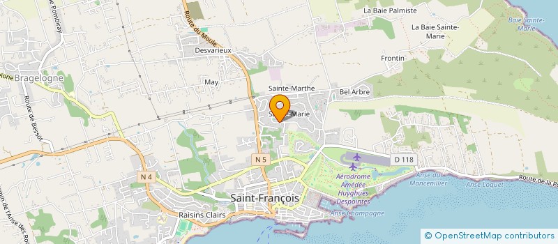 localisation de l'entreprise SCI LES SALINES à SAINT-FRANCOIS