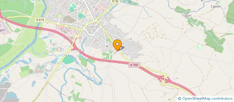 localisation de l'entreprise SCI LES SALINES HF  GIGNAC