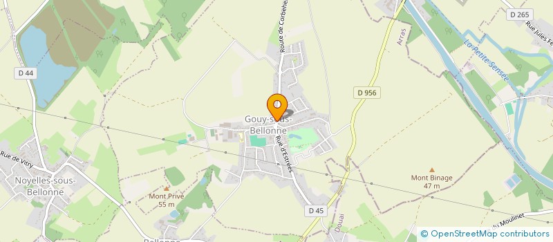 localisation de l'entreprise SCI LES SALINGUES  GOUY-SOUS-BELLONNE