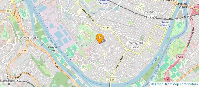 localisation de l'entreprise SCI LES SALINIERES C J P  CROISSY-SUR-SEINE