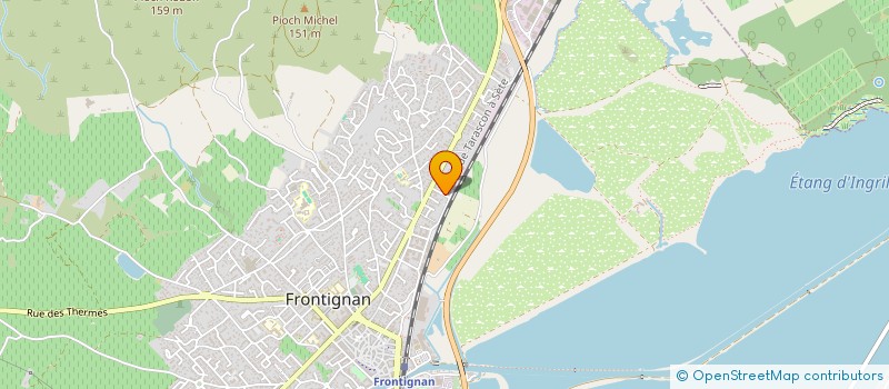 localisation de l'entreprise SCI LES SALINOTES à FRONTIGNAN