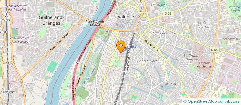 localisation de l'entreprise SCI LES SAMARINS à VALENCE