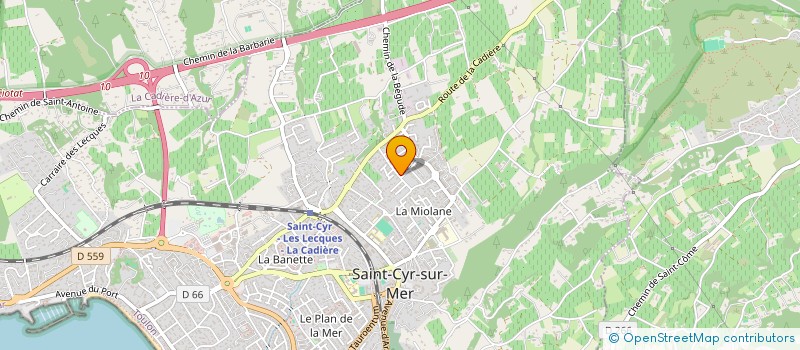 localisation de l'entreprise SCI LES SAMATS à SAINT-CYR-SUR-MER