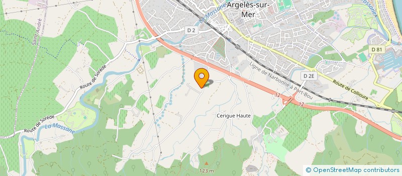 localisation de l'entreprise SCI LES SANGLIERS  ARGELES SUR MER