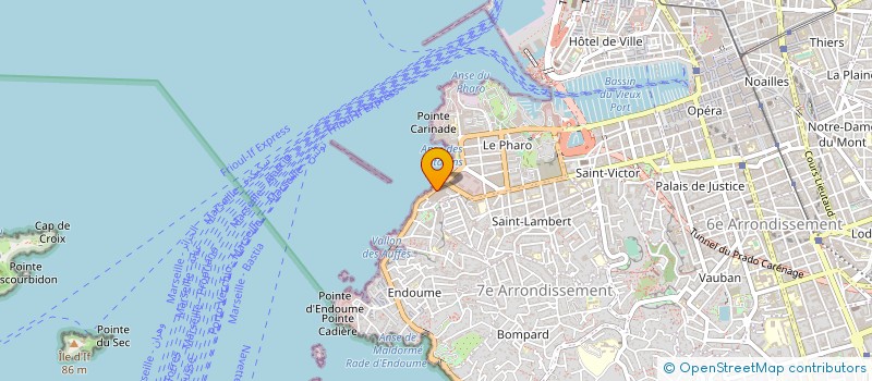 localisation de l'entreprise SCI LES SANTOLINES  MARSEILLE