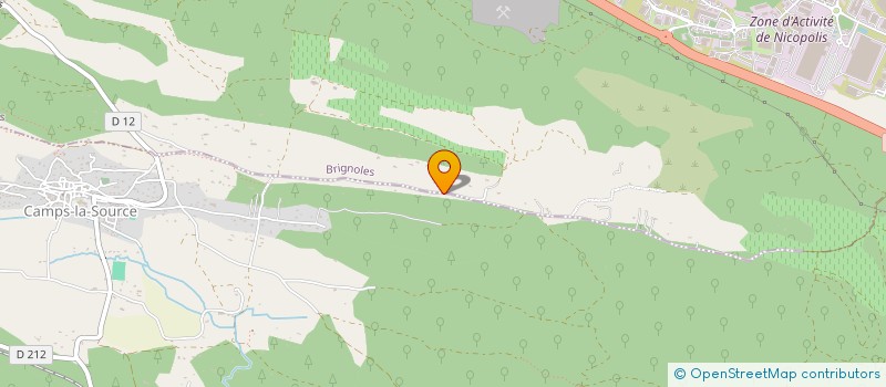 localisation de l'entreprise SCI LES SANTOLINES à BRIGNOLES