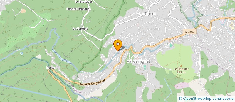 localisation de l'entreprise SCI LES SANTOLINES à LE TIGNET