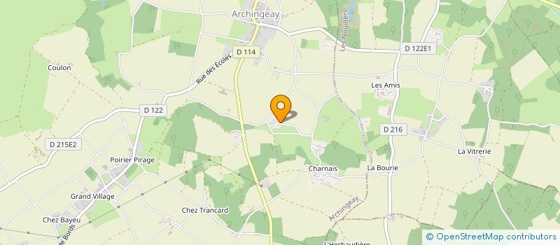 localisation de l'entreprise SCI LES SANTOLINES  ARCHINGEAY