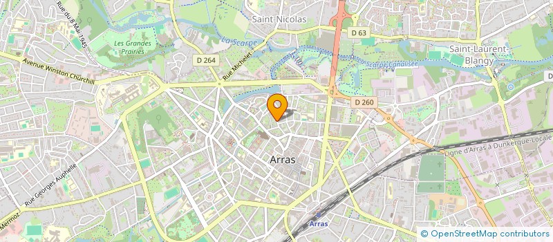 localisation de l'entreprise SCI LES SANTONS DE L'ARTOIS à ARRAS