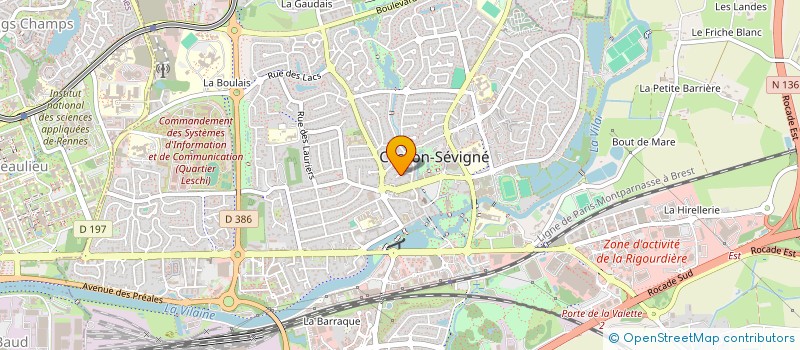 localisation de l'entreprise SCI LES SAOTICOTS  CESSON-SEVIGNE