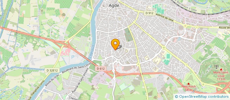 localisation de l'entreprise SCI LES SAPHIRS  AGDE