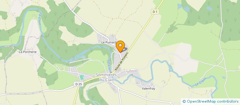 localisation de l'entreprise SCI LES SAPINETTES  SOMMIERES-DU-CLAIN
