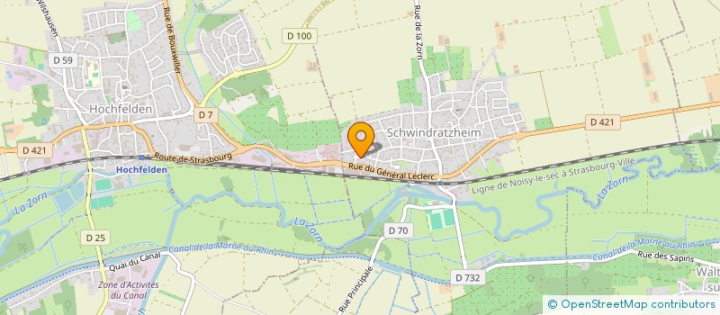 localisation de l'entreprise SCI LES SAPINS  SCHWINDRATZHEIM