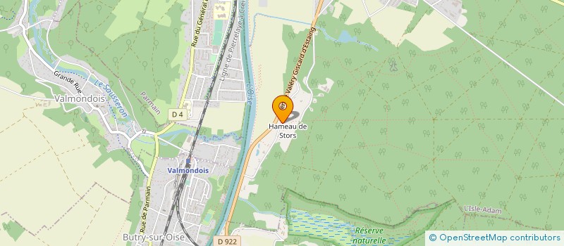 localisation de l'entreprise SCI LES SAPINS à L'ISLE-ADAM