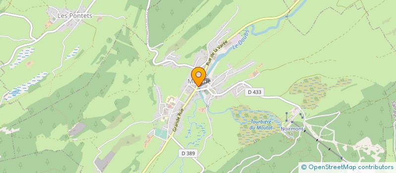 localisation de l'entreprise SCI LES SAPINS  MOUTHE