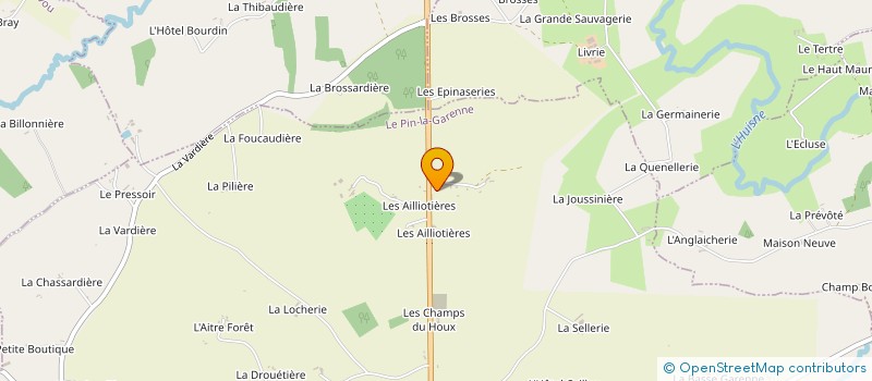 localisation de l'entreprise SCI LES SAPINS à LE PIN-LA-GARENNE