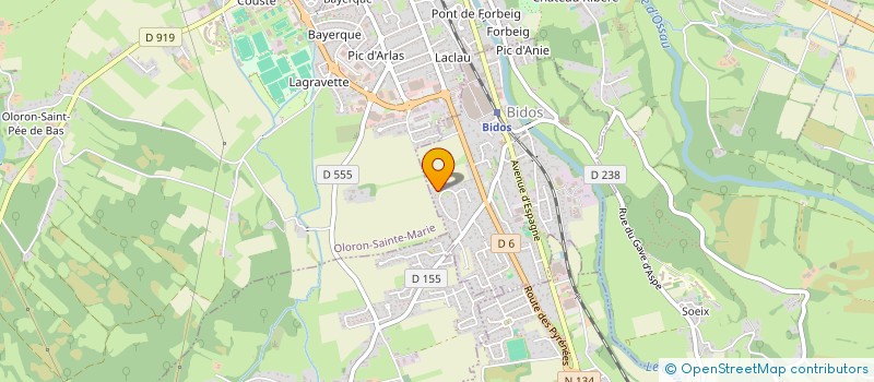 localisation de l'entreprise SCI LES SAPINS  BIDOS