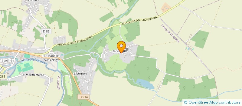 localisation de l'entreprise SCI LES SAPINS  CRECY-LA-CHAPELLE