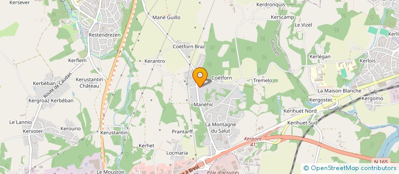 localisation de l'entreprise SCI LES SAPINS  CAUDAN