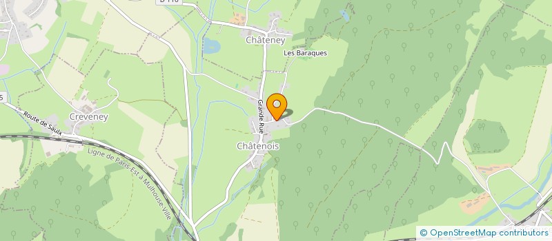 localisation de l'entreprise SCI LES SAPINS  CHATENOIS