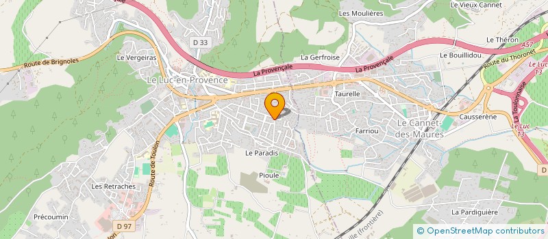 localisation de l'entreprise SCI LES SAPINS  LE LUC