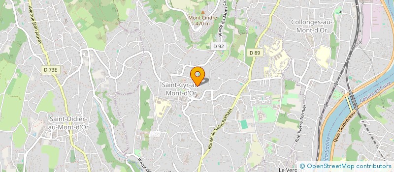 localisation de l'entreprise SCI LES SAPINS  SAINT-CYR-AU-MONT-D'OR