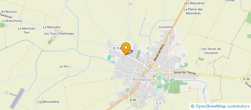 localisation de l'entreprise SCI LES SAPINS BLEUS  PONTLEVOY