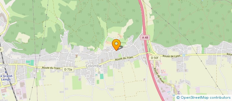 localisation de l'entreprise SCI LES SAPINS BLEUS  COLOMBE